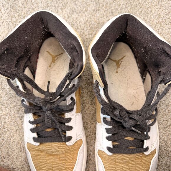 Nike Air Jordan 1 Retro Fathers Day Tweed 2008 Size 10.5 White 325514-101 - Picture 6 of 10